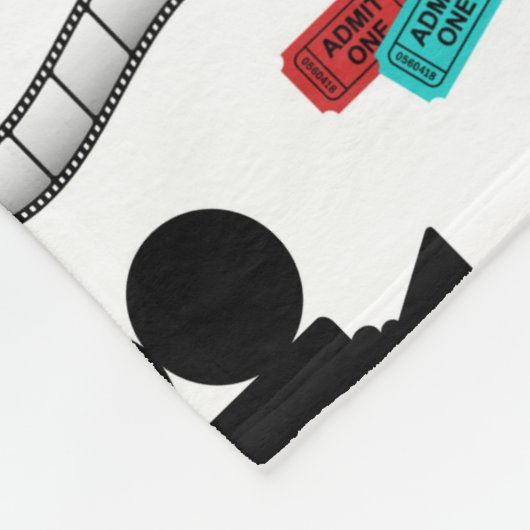 Fun Movie-Rollen Popcorn-Muster-Decke Fleecedecke (Ecke)