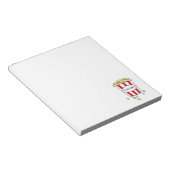 Fun Movie Theater Popcorn in Red White Ecket Notizblock (angewinkelt)