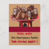 Fun Moving New Address Ankündigung (Vorderseite)