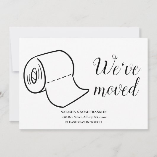 Fun Moving Zuhause Ankündigung (Vorderseite)