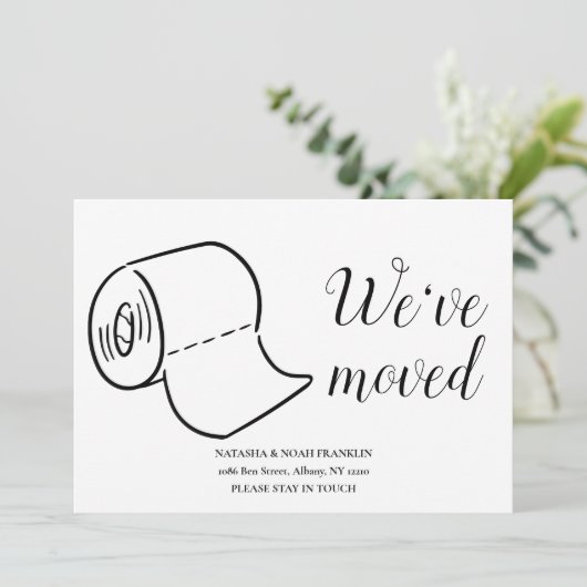 Fun Moving Zuhause Ankündigung (Stehend Vorderseite)