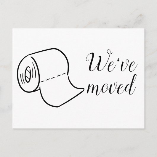 Fun Moving Zuhause - Neue Adresse Postkarte (Vorderseite)