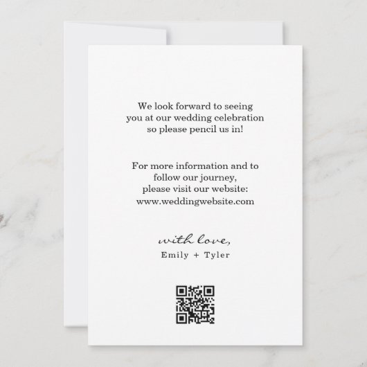 Fun Multi Foto Moderne Save the Date Einladung (Rückseite)