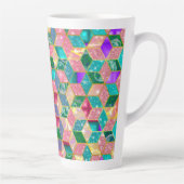Fun Multi-Mixed Diamond-Shaped Hexagon 2 Milchtasse (Rechts)