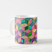 Fun Multi-Mixed Diamond-Shaped Hexagon Kaffeetasse (Vorderseite Links)