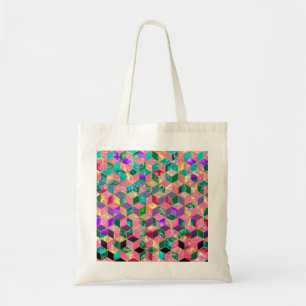 Fun Multi-Mixed Diamond-Shaped Hexagon Tragetasche