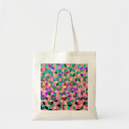 Fun Multi-Mixed Diamond-Shaped Hexagon Tragetasche (Vorne)