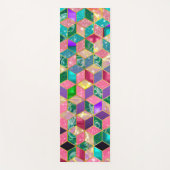Fun Multi-Mixed Diamond-Shaped Hexagon Yogamatte (Vorderseite)