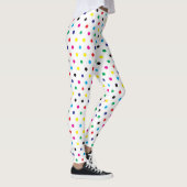 Fun Multicolor Polka Dot Pattern Leggings (Rechts)