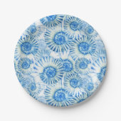 Fun Muschel Muster Pappteller (Vorderseite)