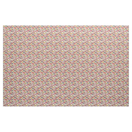 Fun Mushroom Pattern Stoff (Yard (91,4 cm))