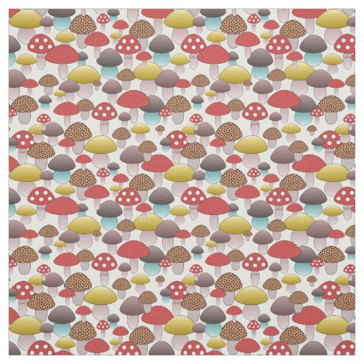 Fun Mushroom Pattern Stoff (Muster)