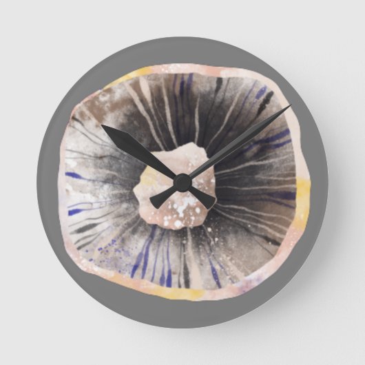 Fun Mushroom Runde Wanduhr (Vorderseite)