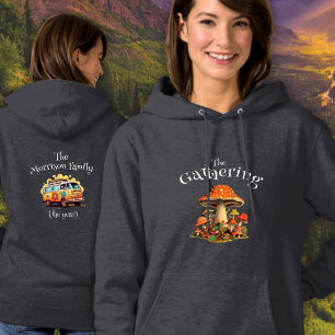 Fun Mushrooms Personalizable Retro Family Wiederse Hoodie