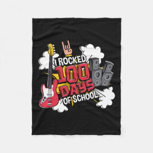 Fun Music Guitar I rockte 100 Tage der Schule Fleecedecke