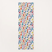 Fun Musical Notes Kawaii Art Design Yogamatte (Vorderseite)