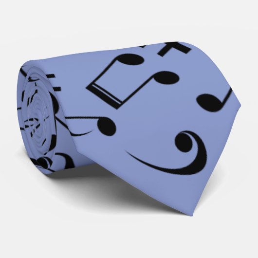 Fun Musical Notes Krawatte (Gerollt)