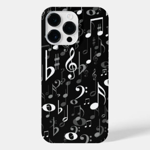 Fun Musical Notes Random Pattern iPhone 14 Pro Max Hülle