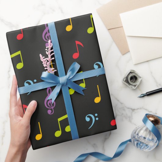 Fun-Musiknoten-Muster Geschenkpapier (Schenken)