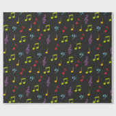 Fun-Musiknoten-Muster Geschenkpapier (Flach)