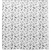 Fun Musiknotens Muster Duschvorhang (Vorderseite)