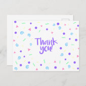 Fun Muster danke Karte (Vorne/Hinten)