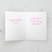 Fun Mutual Birthday Grußkarte Karte (Innenseite)