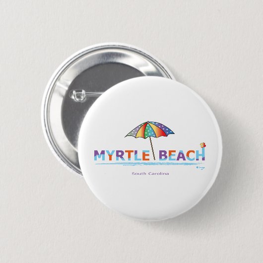 Fun Myrtle Beach, SC Button (Vorne & Hinten)