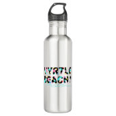 Fun Myrtle Beach, SC Graphic Cool Edelstahlflasche (Vorderseite)