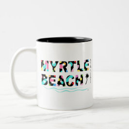 Fun Myrtle Beach, SC Graphic Cool Zweifarbige Tasse