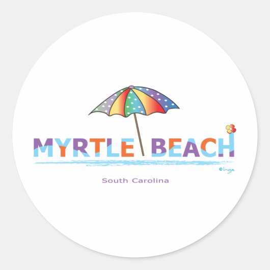 Fun Myrtle Beach, SC Runder Aufkleber (Vorderseite)