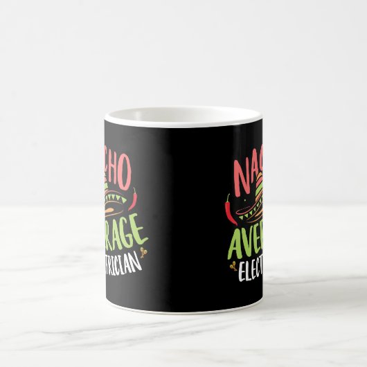 Fun Nacho Average Electrical Kaffeetasse (Mittel)