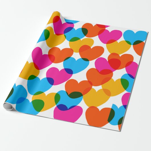 Fun nahtlose Vintage Liebe Hintergrund in pret Geschenkpapier (Ungerollt)