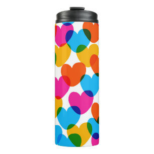 Fun nahtlose Vintage Liebe Hintergrund in pret Thermosbecher