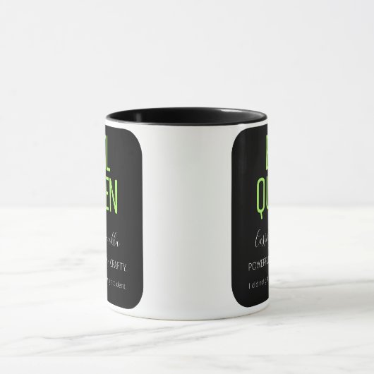 Fun Name Evil Queen Halloween Tasse (Zentrum)