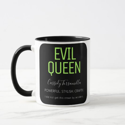 Fun Name Evil Queen Halloween Tasse (Links)