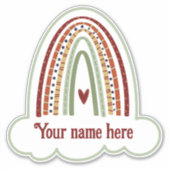 Fun Name Rainbow Custom Inspirivity Sticker (Vorderseite)