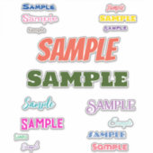 Fun Name Variety Pack Inspirivity Personalisiert Aufkleber (Vorderseite)