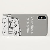 Fun Named Taxi Driver Theme Case-Mate iPhone Hülle (Rückseite (Horizontal))