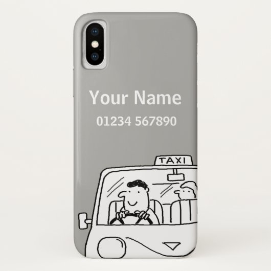 Fun Named Taxi Driver Theme Case-Mate iPhone Hülle (Rückseite)