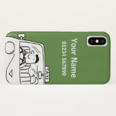 Fun Named Taxi Driver Theme Case-Mate iPhone Hülle (Rückseite (Horizontal))