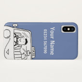 Fun Named Taxi Driver Theme Case-Mate iPhone Hülle (Rückseite (Horizontal))