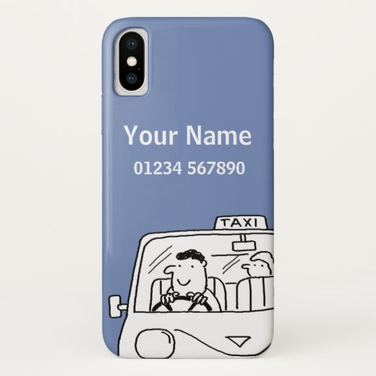 Fun Named Taxi Driver Theme Case-Mate iPhone Hülle (Rückseite)
