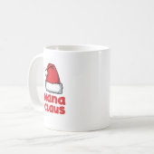Fun Nana Gift - Nana Claus Kaffeetasse (Vorderseite Links)