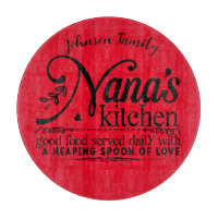 Fun Nana's Kitchen Schneiderbrett. Bearbeitbarer N