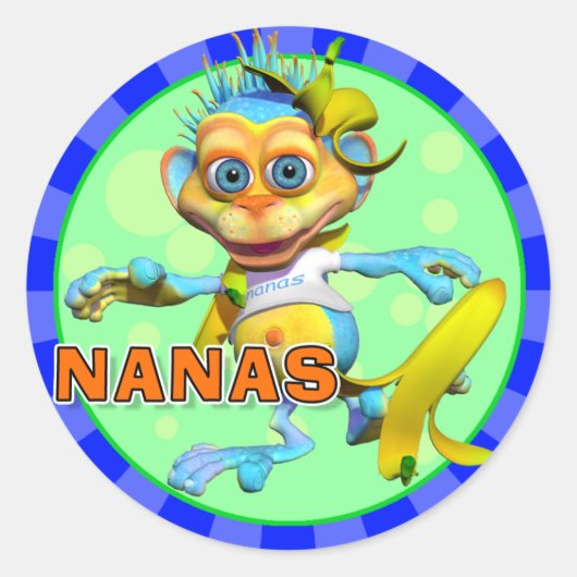 Fun Nanas Stickers (Vorderseite)