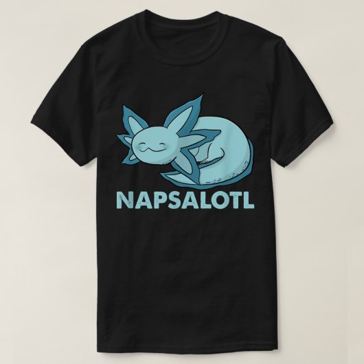 Fun napsalotl aolotl sleeping cute kawaii aalotl a T-Shirt (Design vorne)