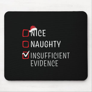Fun Naughty Nice Weihnachtsfamilie Pajama Männer F Mousepad