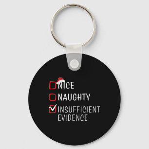 Fun Naughty Nice Weihnachtsfamilie Pajama Männer F Schlüsselanhänger
