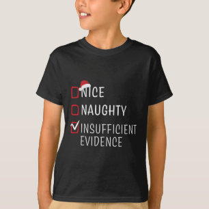 Fun Naughty Nice Weihnachtsfamilie Pajama Männer F T-Shirt